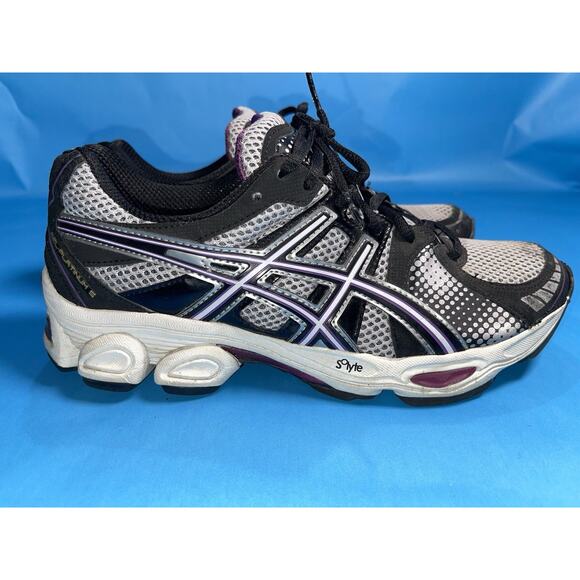 ASICS Gel IGS Women's Size 9 Running Shoes Black/Purple Walking Comfort T29EQ - Picture 3 of 8